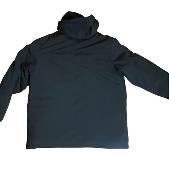 Reebok Men’s 1895 2 In 1 Jacket Black Removable Hood Puffer Inside Heavy Weight - Picture 2 of 7